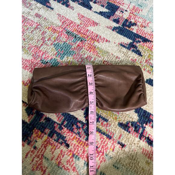 Fossil Clutch Bag Brown Soft Leather - Picture 6 of 6